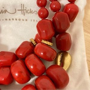 India Hicks Jewelry India Hicks Flame Tree Necklace Red Beaded Nib india-hicks-jewelry-india-hicks-flame-tree-necklace-red-beaded-nib